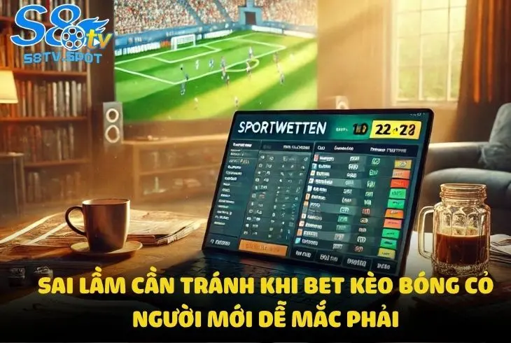Sai lầm cần tránh khi bet kèo bóng cỏ - Nguồn S8TV